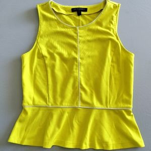 Banana Republic Women’s Yellow / White Trim Extra Small  Sleeveless Tank Blouse